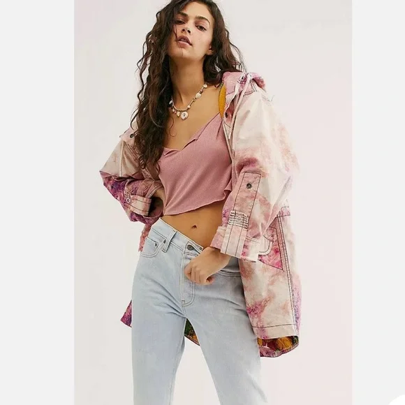Free People Electric Fields Oversized Parka Jacket